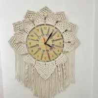 ساعت مکرومه بافی