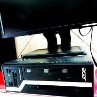 مینی‌ کیس اداری دانشجویی Acer با مانیتور و ۲ هارد