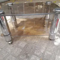میز شیشه ای 60x43ارتفاع37