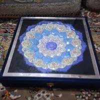 بشقاب میناکاری فلزی