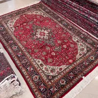 ۶متری دستبافت تبریز نقشه هریس قرمز (بسیار کم کار)