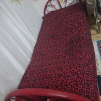 تخت یک نفره فلزی همراه تشک