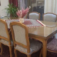 میز نهارخوری ۸نفره تمام چوب راش