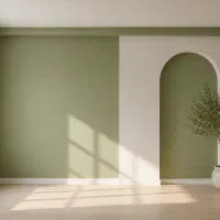 نقاشی ساختمان مدرن(طرح کاغذ دیواری)