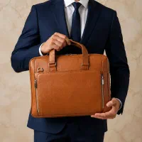 کیف چرم طبیعی دست‌دوز سفارشی