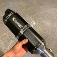 اگزوز قهرمانی اکروپاویچ شیش گوش دولول مشکی کربن