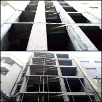 نصب والپست وادار ،شاسی کشی نما ،نبشی کشی ،ساب فریم