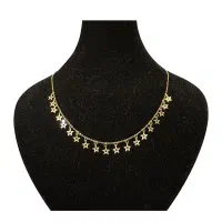 گردنبند طلا 18 عیار زنانه با زنجیر (فلامینگو)