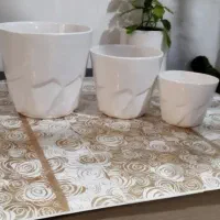 ست سه تایی گلدان سرامیکی فقط ۲۵۰