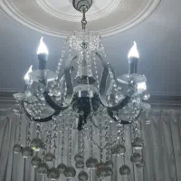 لوستر ۵شاخه کریستالی