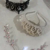 ریسه مو‌ تاج عروسی مزونی