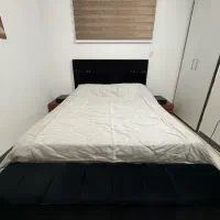 تخت خواب نو با ست کامل دراور و پاتختی