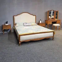 سرویس خواب دونفره تمام چوب نجاری گلریز