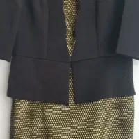 کت دامن سرهم مشکی کشی