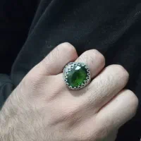 انگشتر نقره ۹۲۵ دست‌ساز  سنگین
