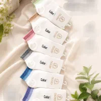 جوراب فانتزی طرح مداد رنگی کلاوی