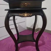 میز تلفن چوبی کشو دار