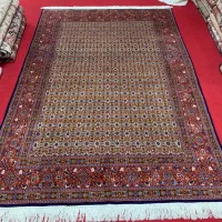 فرش دستباف ۶ متری موج ماهی سراسر گل ابریشم