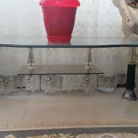 میز عسلی شیشه ای بزرگ