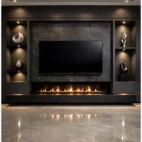 طراحی مدرن تی‌وی وال (TV Wall) لوکس