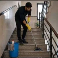 نظافت منزل و راه‌پله‌ . اداره