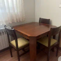 میز چهار نفره چوبکده با ۴ صندلی