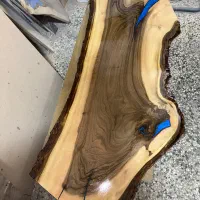 میز بار میز مزه  جلو مبلی روستیک چوب گردو