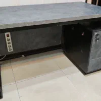 میز اداری ام دی اف پایه فلزی