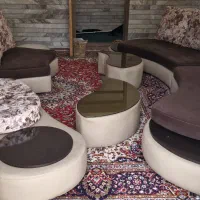 مبل چرمی سالم و کم کار