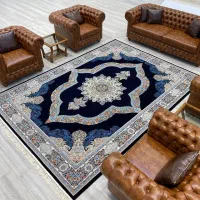 فرش کارینا سرمه ای ضخیم ۷۰۰شانه ۶و۹و۱۲ متری