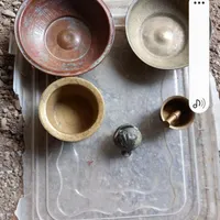 کاسه برنج ومسی قور شیرنشان دله بزرگ ودله کوچک