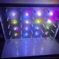 استند دست ساز و چراغانی شده، و دکوری خرازی و خیاطی
