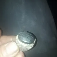 فروش ۴ انگشتر حدید نگین کوچیک مشکی باباقوری عقیق و