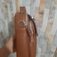 کیف دوشی پایا عسلی برند مارال چرم