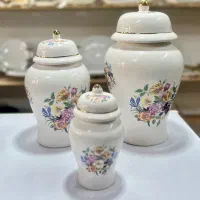 جینجر جار سه تایی جنس سرامیک