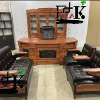 تولیدکننده میز اداری کلاسیک راش صندلی مدیر مبل f02