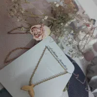 گردنبند ماه و دم وال ...طلایی