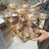لیوان شربت خوری گیلاسی