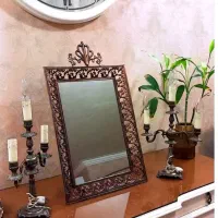 آینه شمعدان برنز