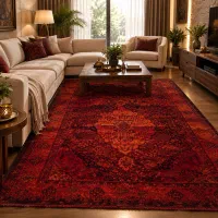 طرح یاتاش/قرمز/طرح کاشان980