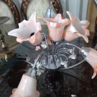 لوستر سه شاخه استیل