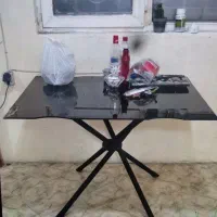 میز 4نفره شیشه ای