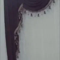 پرده قهوه ای