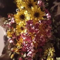 گل مصنوعی پوست چرم دباغی گوساله