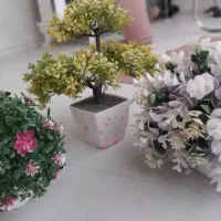 سه گل مصنوعی دکور