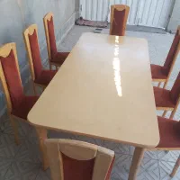 ست میز غذاخوری ۸ نفره  ومیز آرایش وبوفه