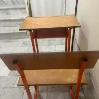 نیمکت مدرسه چوب و فلز