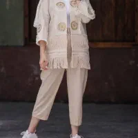 کت وشلوار نچرال مروارید