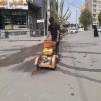 کاترزنی آسفالت و بتن تخریب با کمپرسور بادی