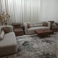 مبل و میز جلو مبلی و میز تلوزیون ست باهم شیک